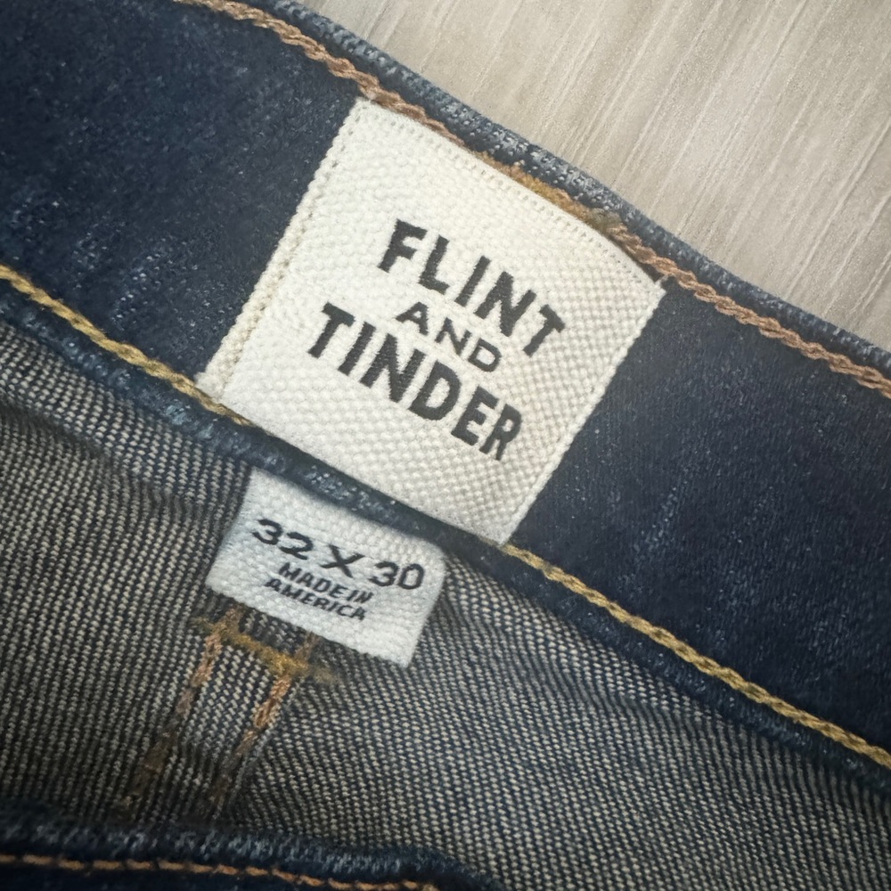 Flint and Tinder Jeans , Slim Fit, All American stretch denim. Made in USA 32x30
